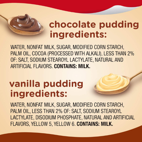 Snack Pack Chocolate & Vanilla Pudding Cups , Family Pack , 12 Count