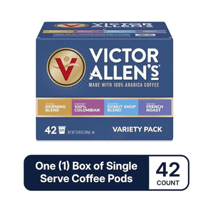 Victor Allen’s Coffee Pods – Variety Pack, 42 Ct, Keurig Compatible