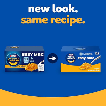 Kraft Easy Mac Original – 18 Microwavable Packets
