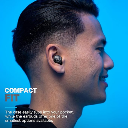 JLab Go Air Pop+ Wireless Earbuds – 35H Playtime, Black