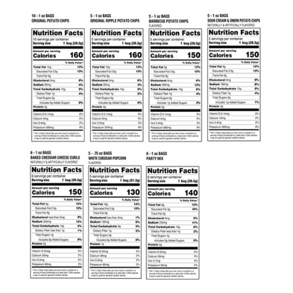 Utz Snack Variety Pack 42 Individual Snack Packs with Chips