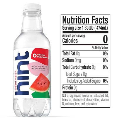 Hint Fruit-Infused Water – Variety Pack, 16 Fl Oz, 12 Bottles