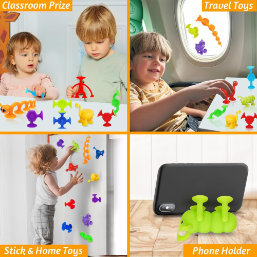 32 Piece Toddler Suction Cup Toys Set.