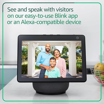 Blink Video Doorbell System – HD View, 2-Year Battery, Black