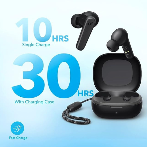 Soundcore P20i Wireless Earbuds – 30H Playtime, AI Calls, Black