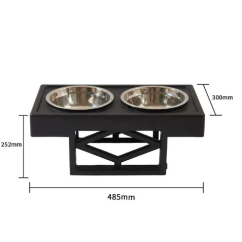 Elevated Slow-Feed Dog Bowl