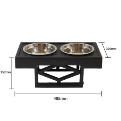 Elevated Slow-Feed Dog Bowl