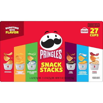 Pringles Snack Stacks Variety Pack – 27 Cups