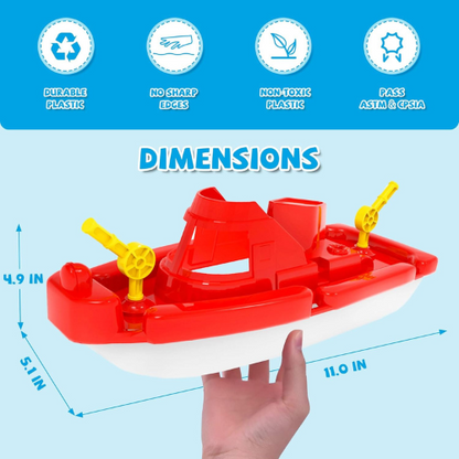 Toy Boats 3 Piece Bath & Pool Water Play Set.