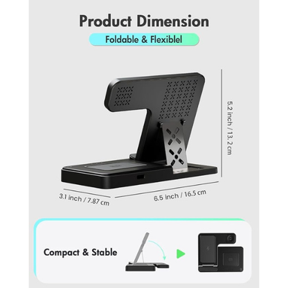 3-in-1 Wireless Charging Station – iPhone, Apple Watch & AirPods
