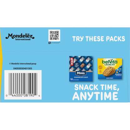 CLIF BAR Minis & belVita Crunchy Breakfast Biscuits Variety Pack 15 Snack Packs