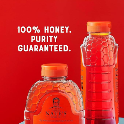 Nate’s Raw & Unfiltered Honey – 32 oz Squeeze Bottle