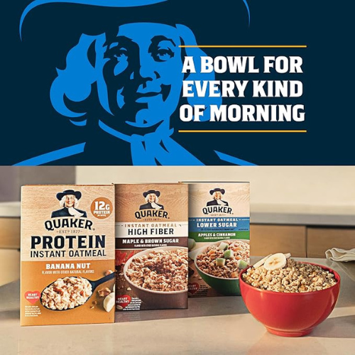 Quaker Instant Oatmeal – 4-Flavor Variety Pack, 48 Count