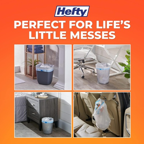 Hefty Small Trash Bags , Fabuloso Scent, 4 Gallon , 52 Count