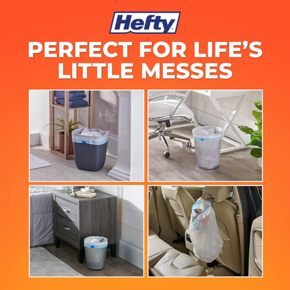 Hefty Small Trash Bags , Fabuloso Scent, 4 Gallon , 52 Count