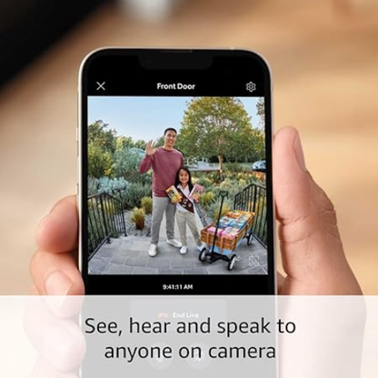 Ring Battery Doorbell Plus – HD+ Video, Motion Alerts, Two-Way Talk