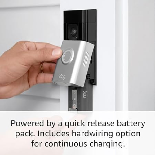 Ring Battery Doorbell Plus – HD+ Video, Motion Alerts, Two-Way Talk