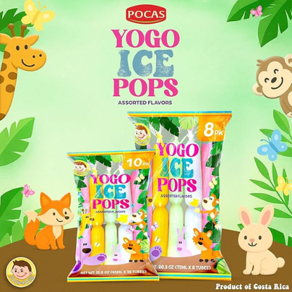 JOSH BOSH Yogo Ice Pops – 6-Pack (60 Tubes), Fat-Free Yogurt Snacks
