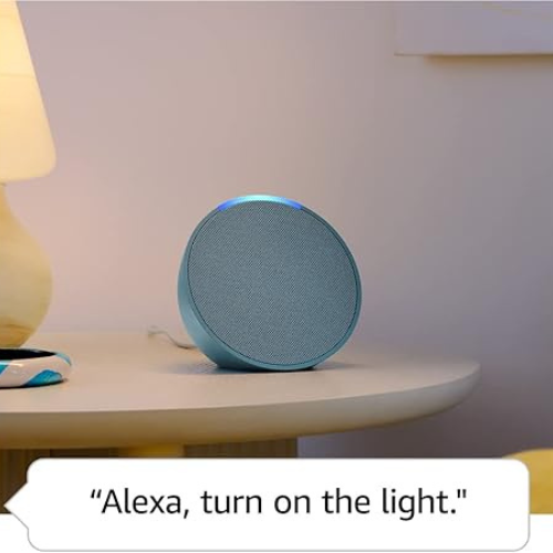 Echo Pop Smart Speaker – Alexa+ (Charcoal, Compact)