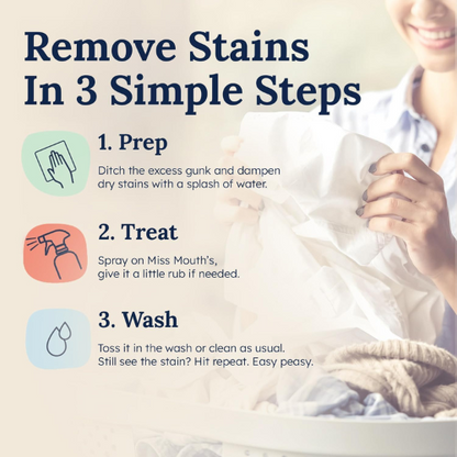 Miss Mouth's Messy Eater Stain Treater Spray ,  3 Pack (4oz Each).