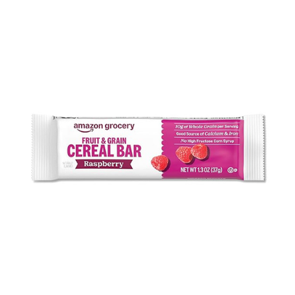 Fruit & Grain Raspberry Cereal Bars – 8 Pack (1.3 oz Each)