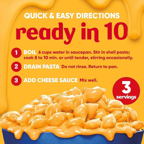 Velveeta Shells & Cheese – Original, 3-Pack (12 oz Boxes)