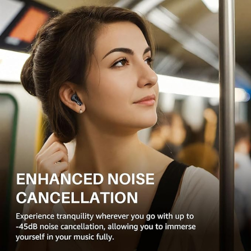 TOZO NC3 Wireless Earbuds – Hybrid ANC, 55H Playtime, IPX8