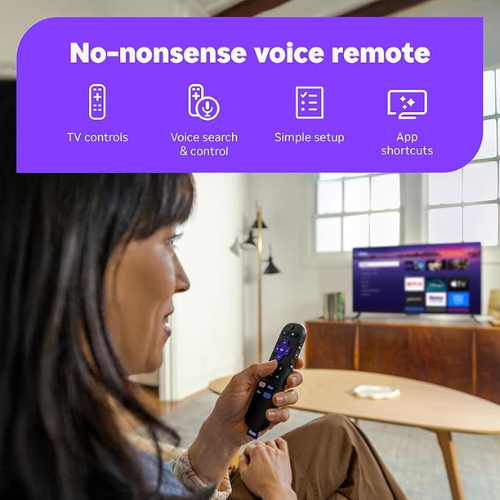 Roku Streaming Stick HD 2025 – Voice Remote, Free & Live TV