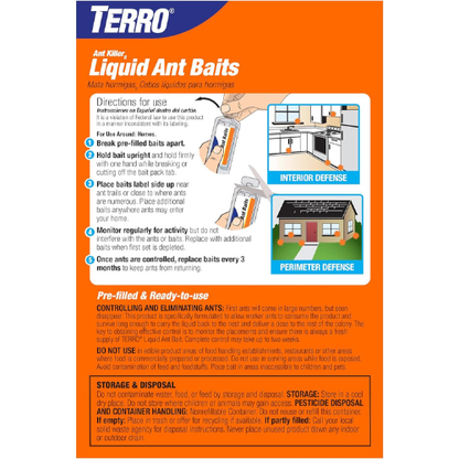 TERRO T300B Liquid Ant Killer Bait Stations – 12 Pack