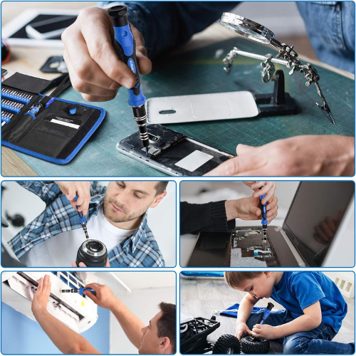 STREBITO 142-Piece Precision Screwdriver Set – Magnetic Repair Kit for Electronics