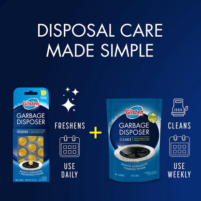 Glisten Garbage Disposer Cleaner , Foaming Freshness for Your Sink.