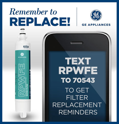 GE RPWFE Refrigerator Water Filter – Genuine, 1 Pack