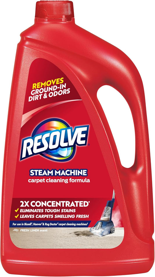 Resolve 2X Concentrated Carpet Cleaner.
