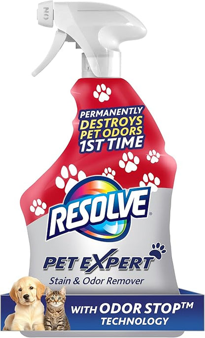 Resolve Pet Expert Stain & Odor Remover – 22oz Carpet & Upholstery Cleaner