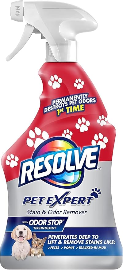 Resolve Pet Expert Stain & Odor Remover – 22oz Carpet & Upholstery Cleaner