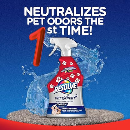 Resolve Pet Expert Stain & Odor Remover – 22oz Carpet & Upholstery Cleaner