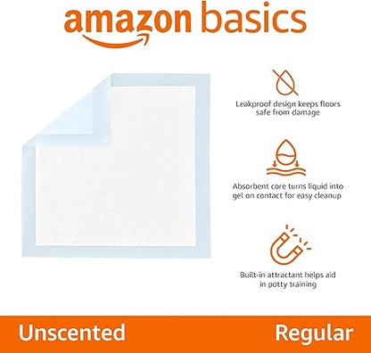 Dog Pee Pads – 100-Pack, 22×22", Leak-Proof & Quick-Dry
