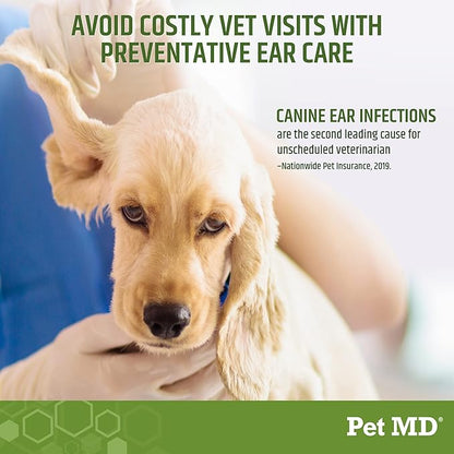 Pet MD Dog Ear Wipes – 100 Count