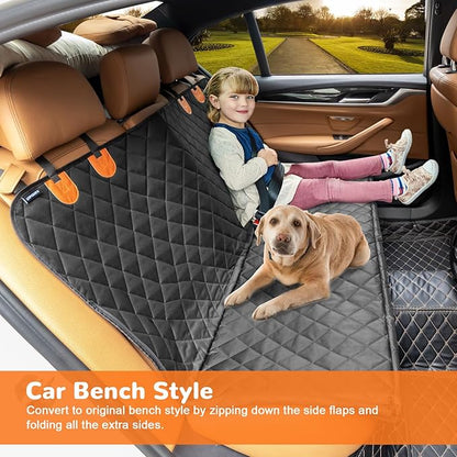 URPOWER Dog Car Seat Cover – Waterproof Hammock for Back Seats