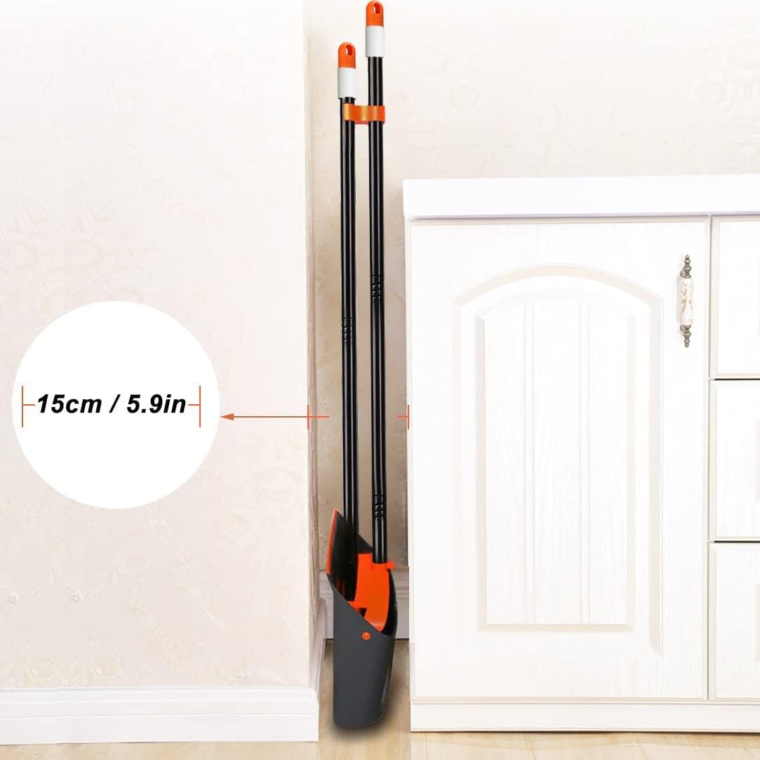 TreeLen Broom & Dustpan Set , Upright Cleaning Made Easy.