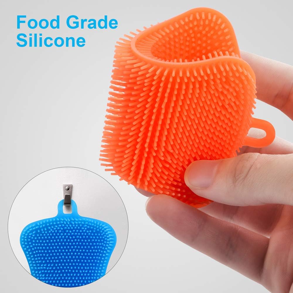 OstWony 3 Pack Silicone Dish Sponges.