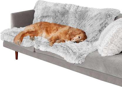 Furhaven Waterproof Pet Blanket – XL, Mist Gray, Plush & Washable