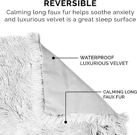 Furhaven Waterproof Pet Blanket – XL, Mist Gray, Plush & Washable