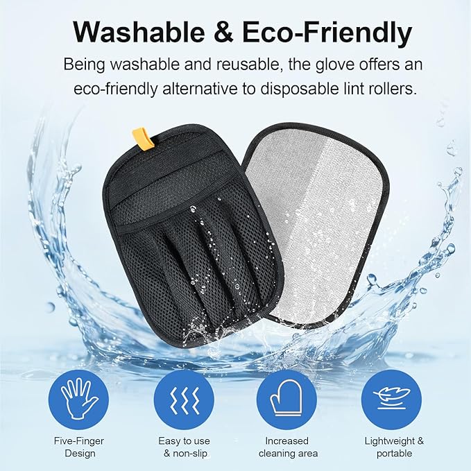 Pet Hair Glove – 5-Finger Electrostatic Remover
