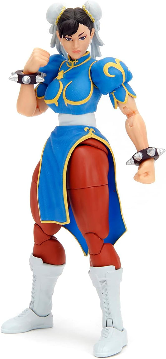 Street Fighter II 6" Chun Li Action Figure – 1:12 Scale, Toys for Kids and Adults