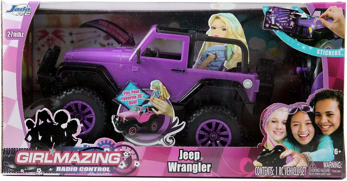 Jada Toys GIRLMAZING Jeep R/C Vehicle (1:16 Scale) – Purple