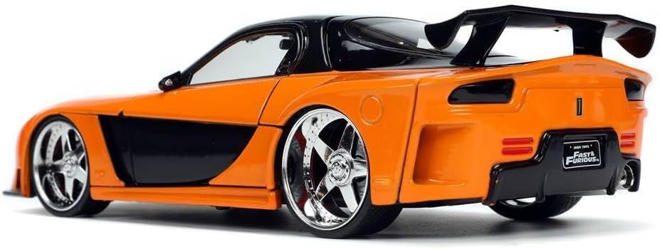 Jada Toys Fast & Furious 1:24 1995 Mazda RX-7 Widebody Die-Cast Car w/Han's 2.75" Die-Cast Figure