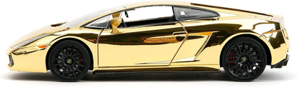 Fast & Furious 1:24 Lamborghini Gallardo Gold Chrome Die-Cast Car