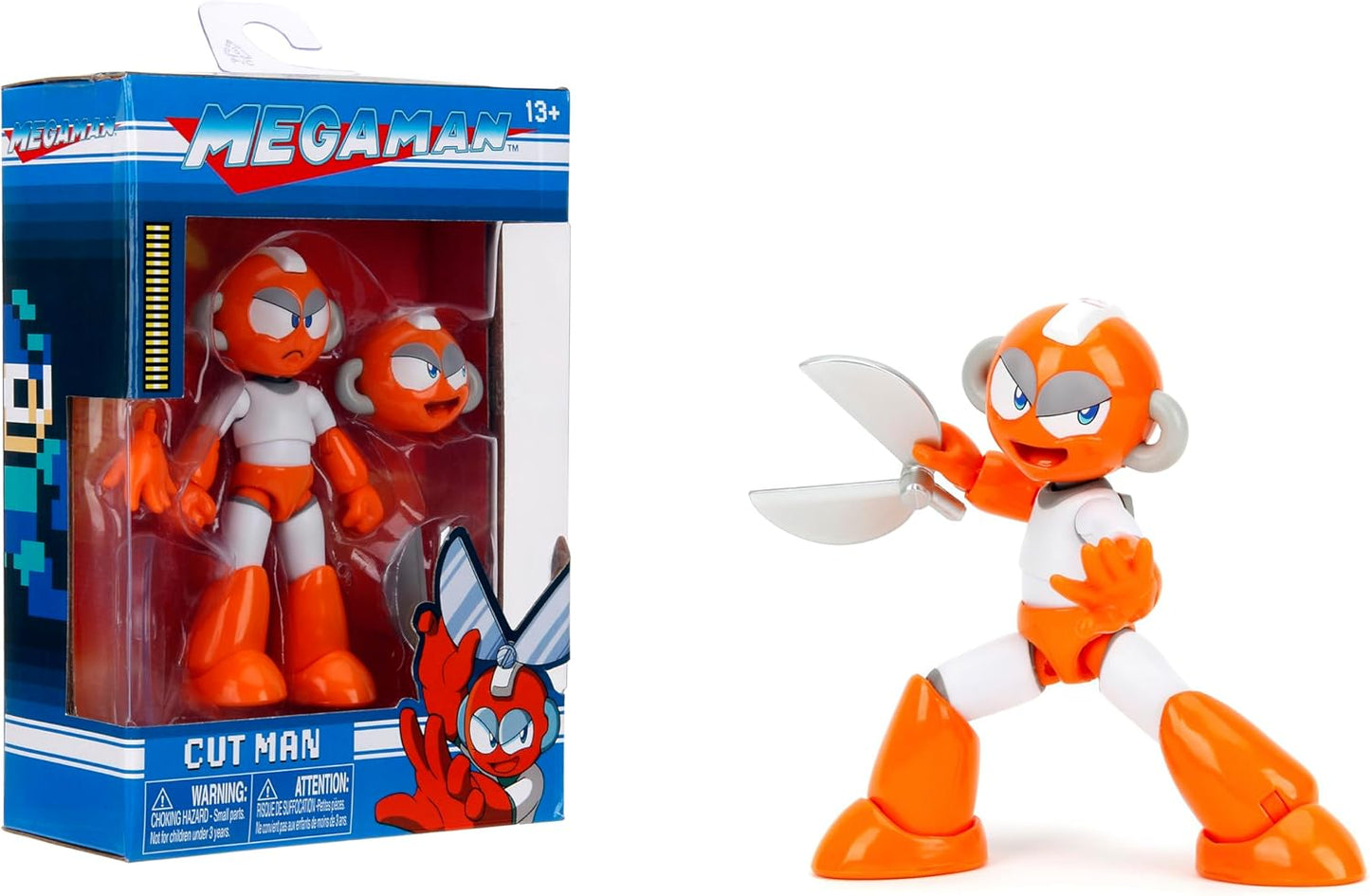 Jada Mega Man 4" Cut Man – 1:12 Scale Action Figure, Wave 2