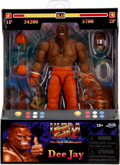 Jada Toys – Street Fighter II Dee Jay Action Figure Wave 3 – 1:12 Scale, 6" Tall